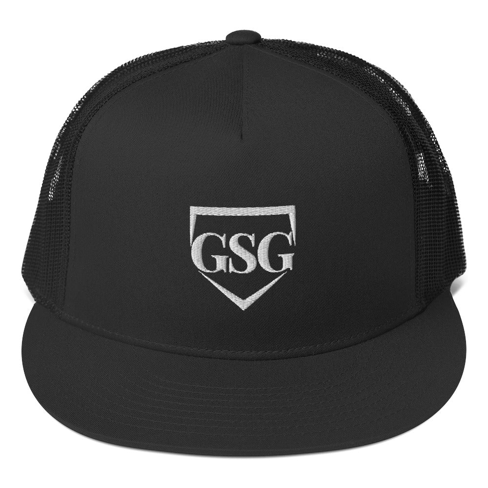 Classic Trucker Cap with GSG Logo - Cool Fabric Blend for Style & Comfort