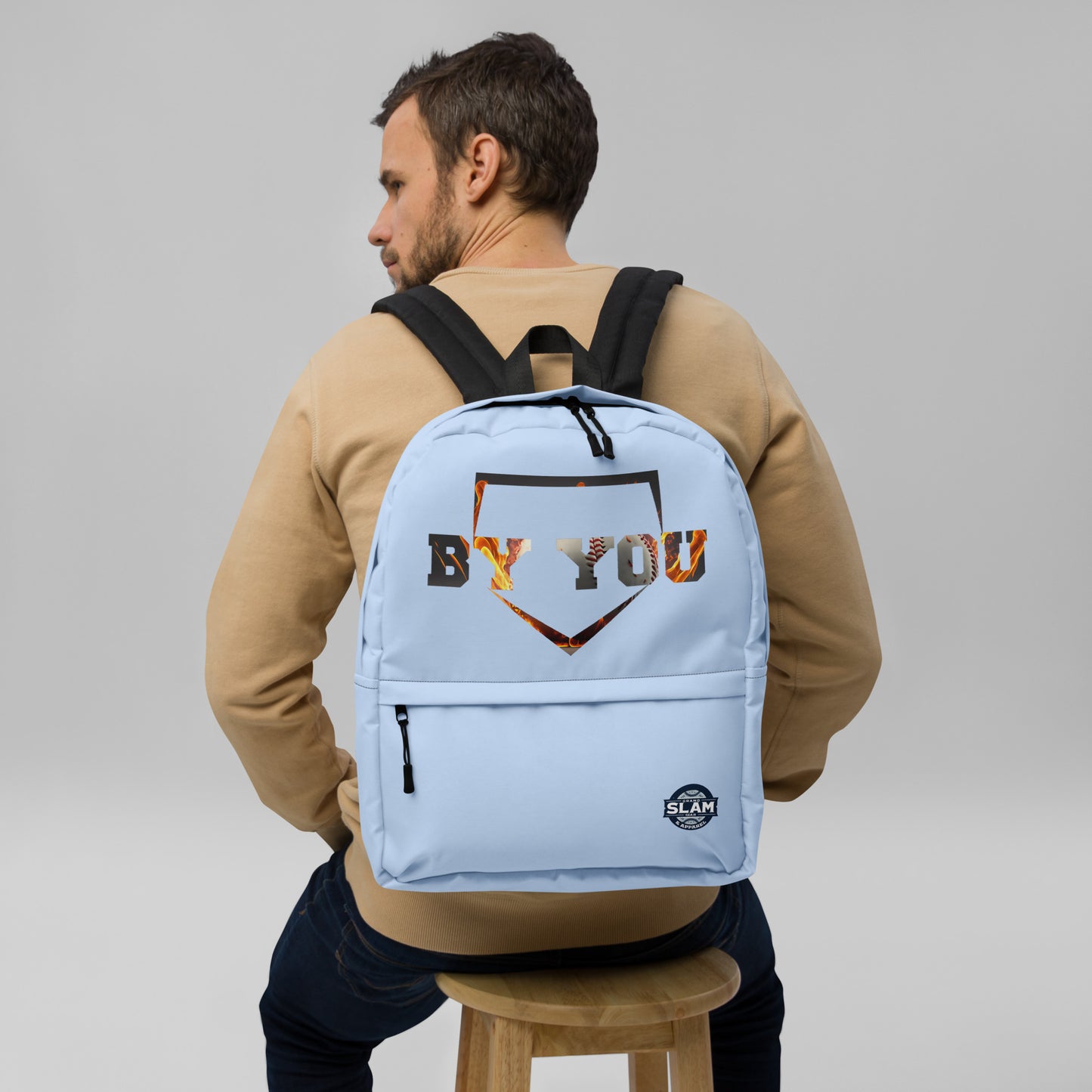 Versatile Medium-Sized Backpack Blue - Ideal for Daily Use & Sports