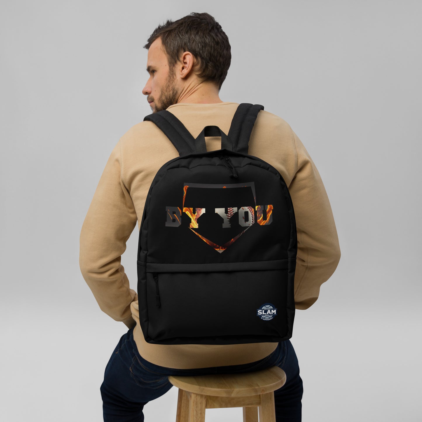 Versatile Medium-Sized Backpack Black - Ideal for Daily Use & Sports