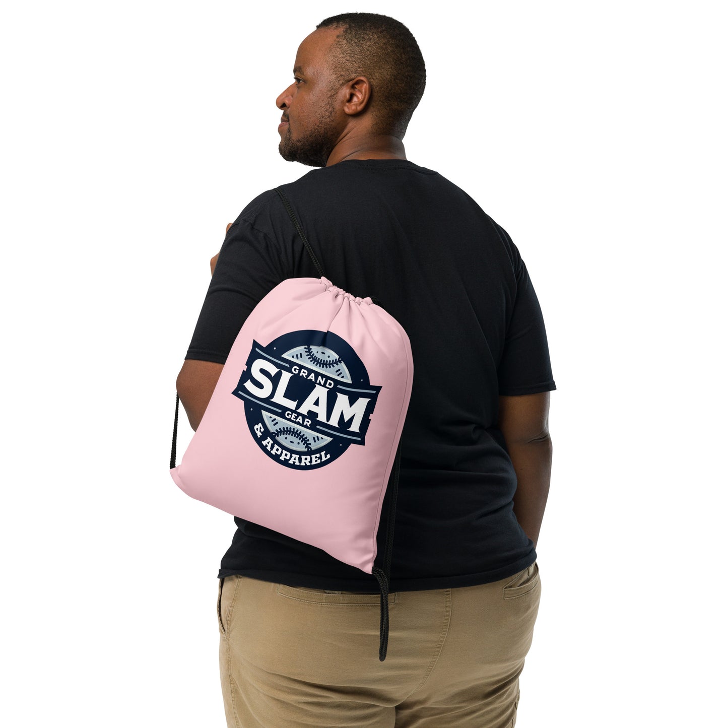 Grand Slam Gear Vibrant Drawstring Bag Pink - Sporty Style Meets Functionality