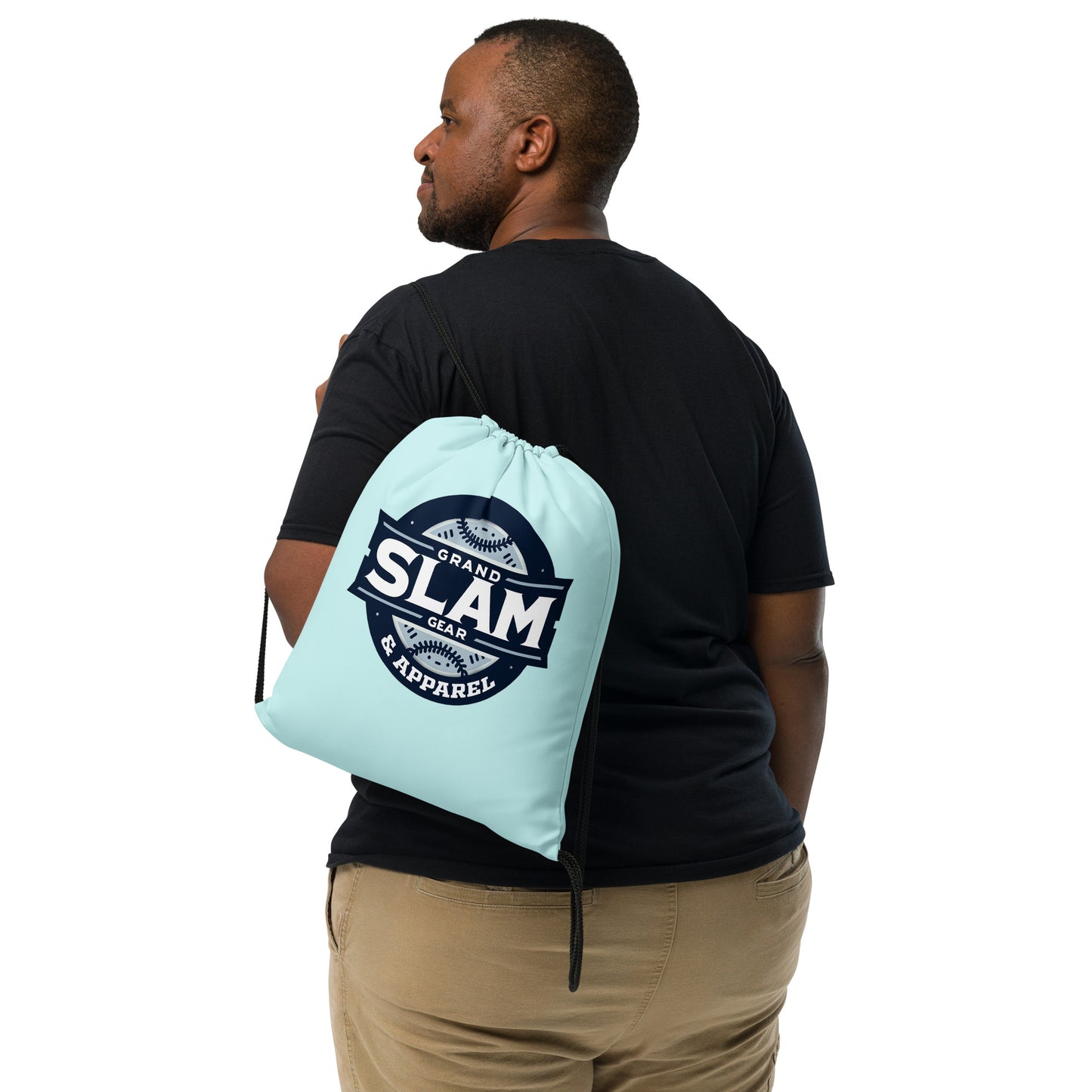 Grand Slam Gear Vibrant Drawstring Bag Blue - Sporty Style Meets Functionality