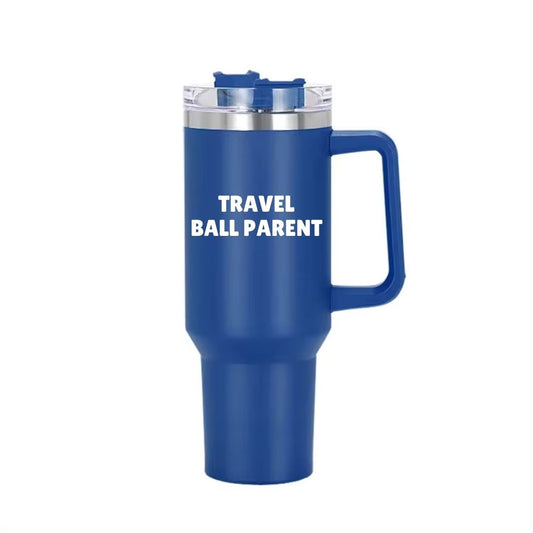 "Travel Ball Parent" Insolated 40 oz Gameday Cup with Handle