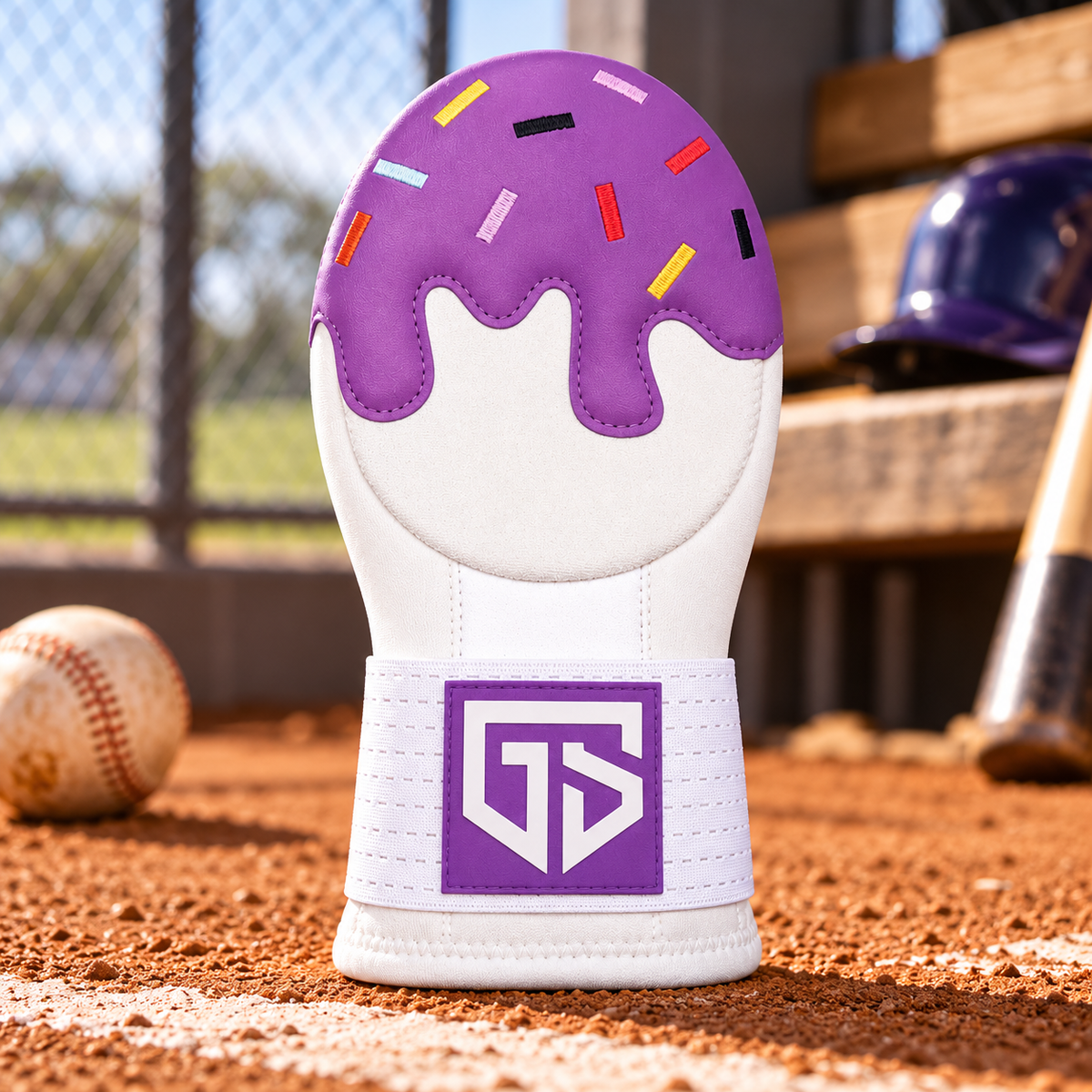 Purple Dripz Youth Sliding Mitt