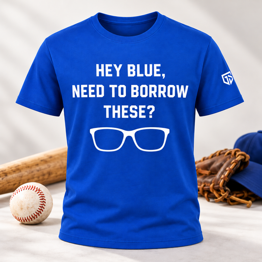"Hey Blue" Travel Ball Shirt