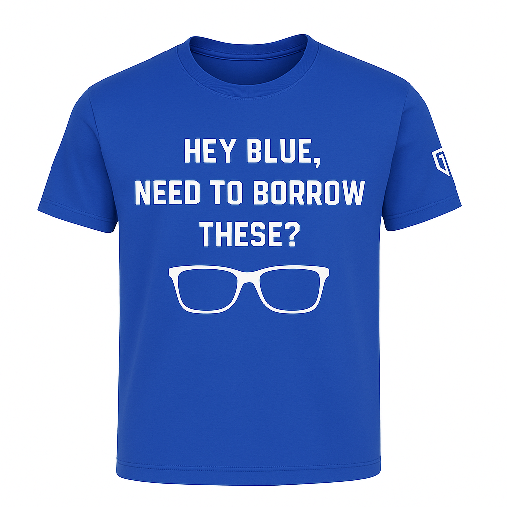 "Hey Blue" Travel Ball Shirt