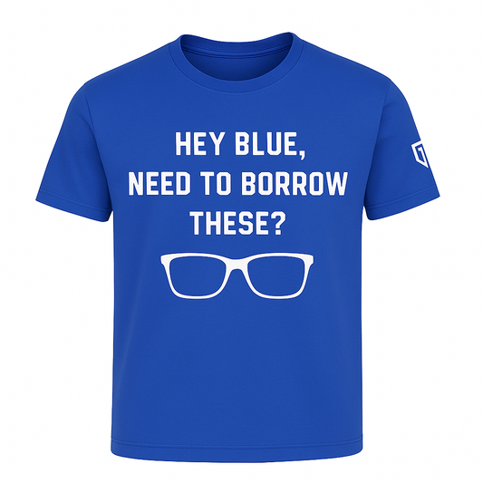 "Hey Blue" Travel Ball Shirt